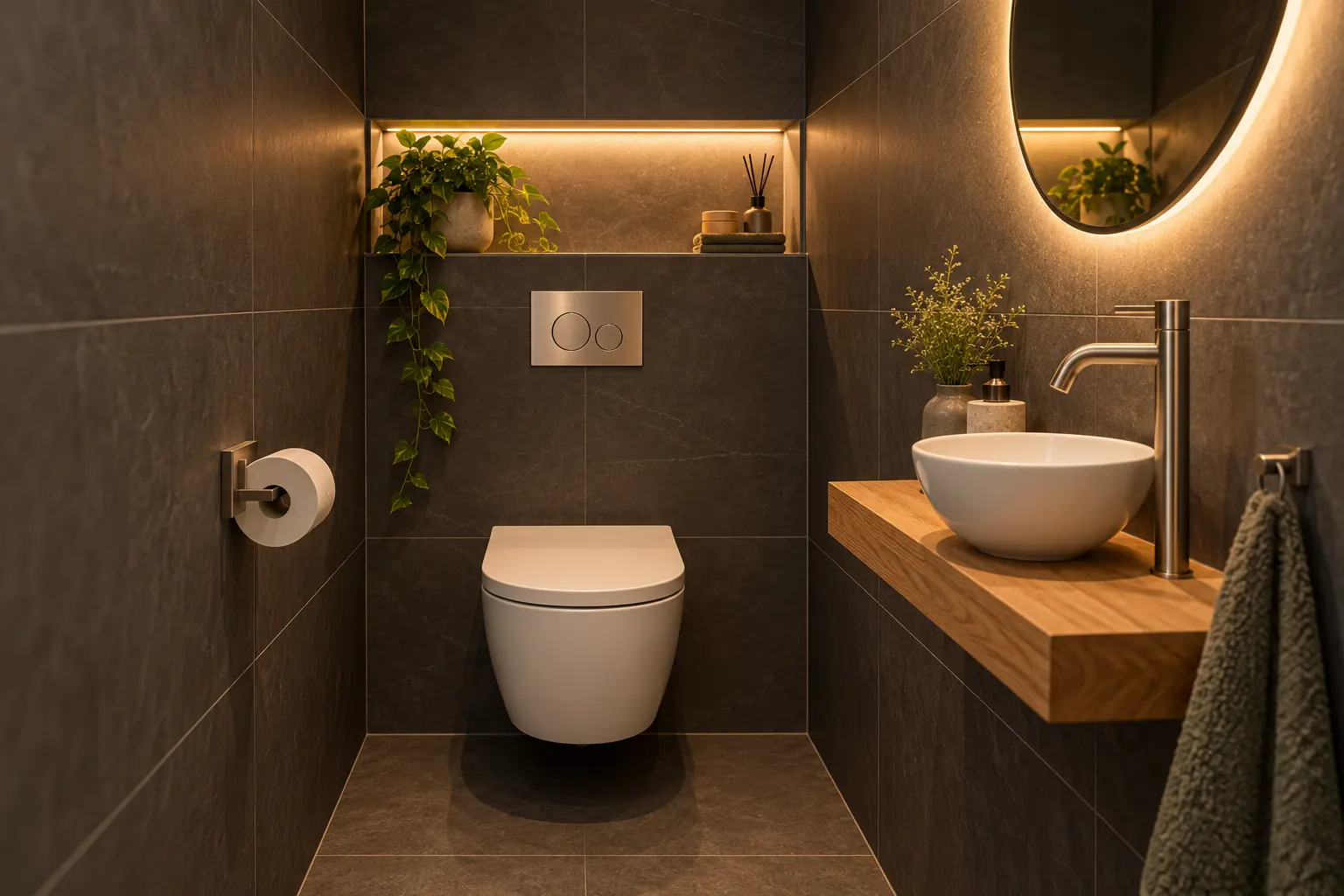 Toiletrenovatie in antraciet